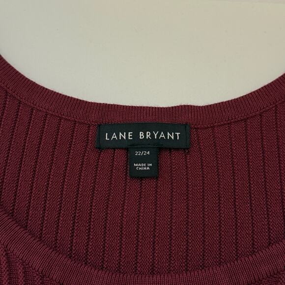 Lane Bryant Ribbed Midi Sweater Dress With Button Detail Size 22/24 Office Work - Picture 7 of 10